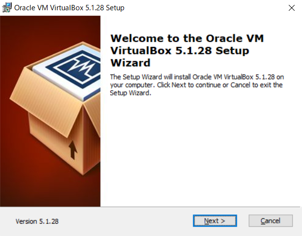 Oracle VM VirtualBox 5.1.28 Setup